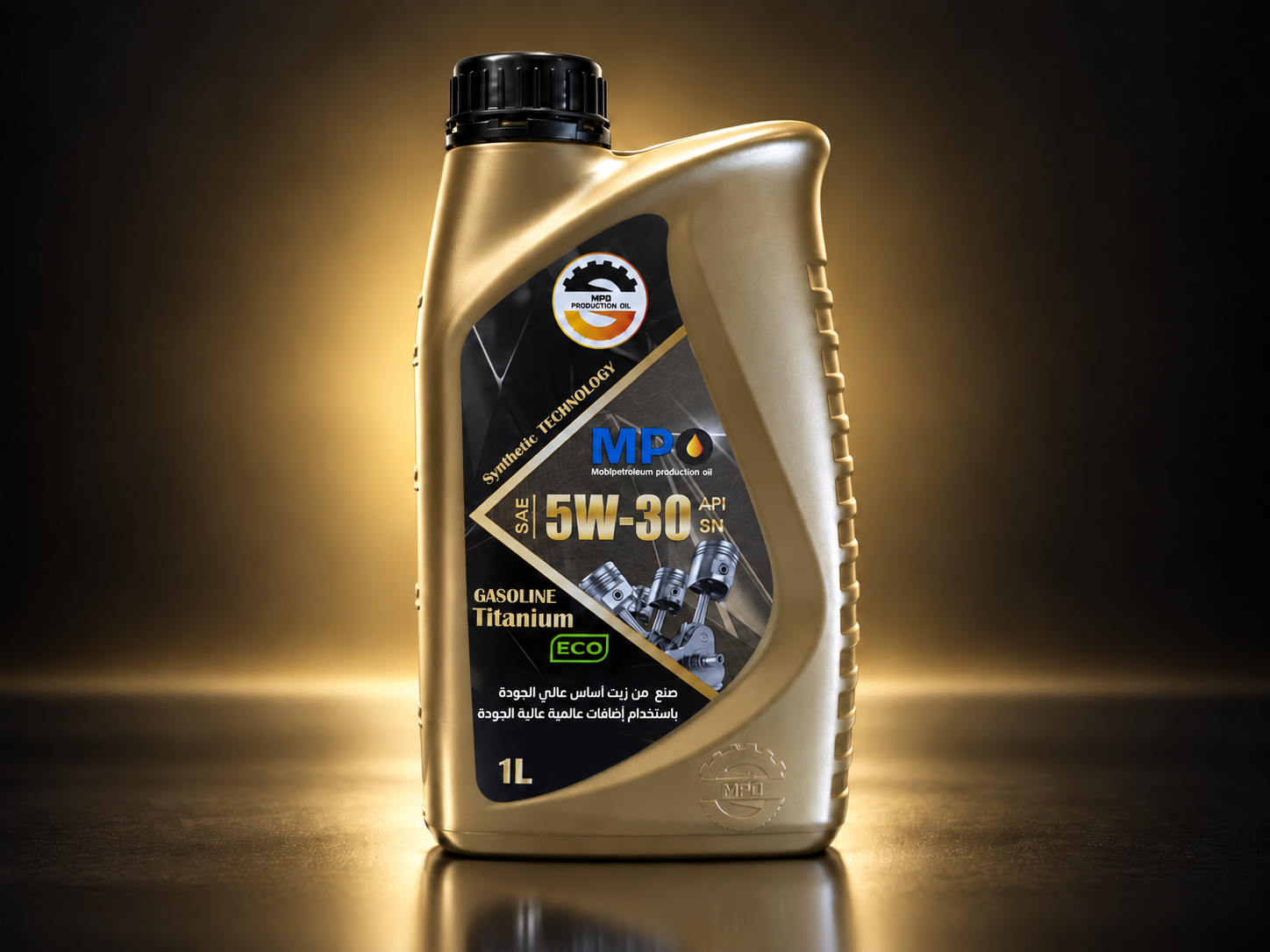 MPO Gasoline Titanium. 5 w 30.SN.Synthetic Technology.12×1L